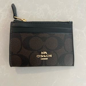 Coach - Mini Skinny Id Case In Signature Canvas